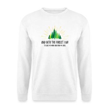 Et je vais dans la forêt - Sweat-shirt Unisexe - blanc - Devant