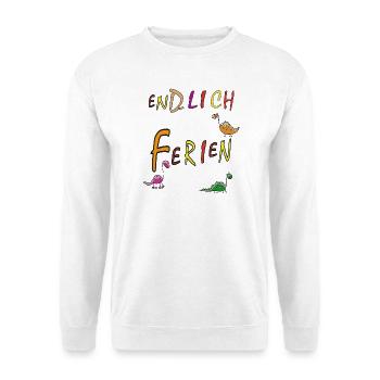 Ferien Urlaub - Unisex Pullover - Weiß - Vorne