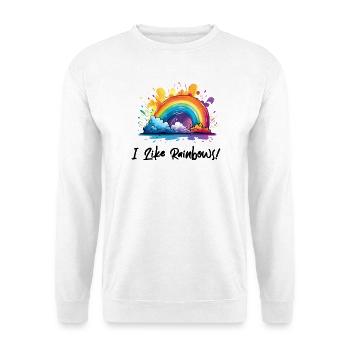 I love rainbows - Unisex Sweatshirt - white - Front