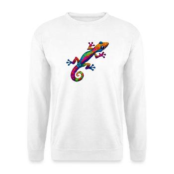Gecko - Unisex Pullover - Weiß - Vorne