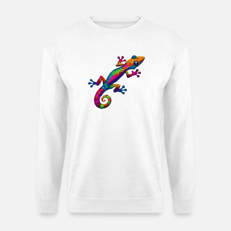 Gecko - Sweat-shirt Unisexe - blanc