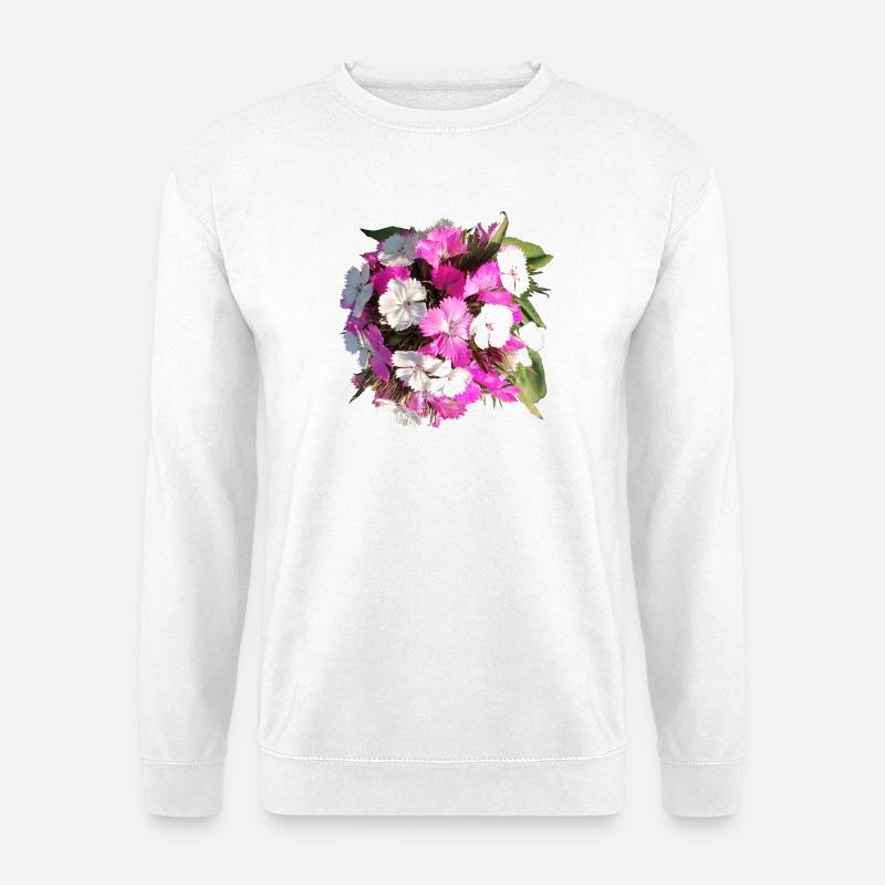 Nelkenstrauss - Unisex Pullover - Weiß