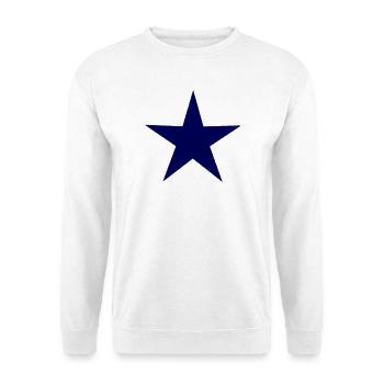 STERN. STERNE. STERN. FEST. JAHRESTAG. WEIHNACHTEN - Unisex Pullover - Weiß - Vorne