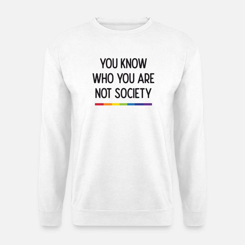 Lebe mit Stolz - Unisex Pullover - Weiß