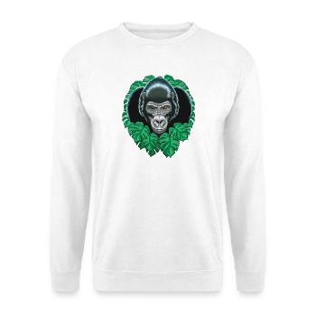 Tête De Gorille - Sweat-shirt Unisexe - blanc - Devant