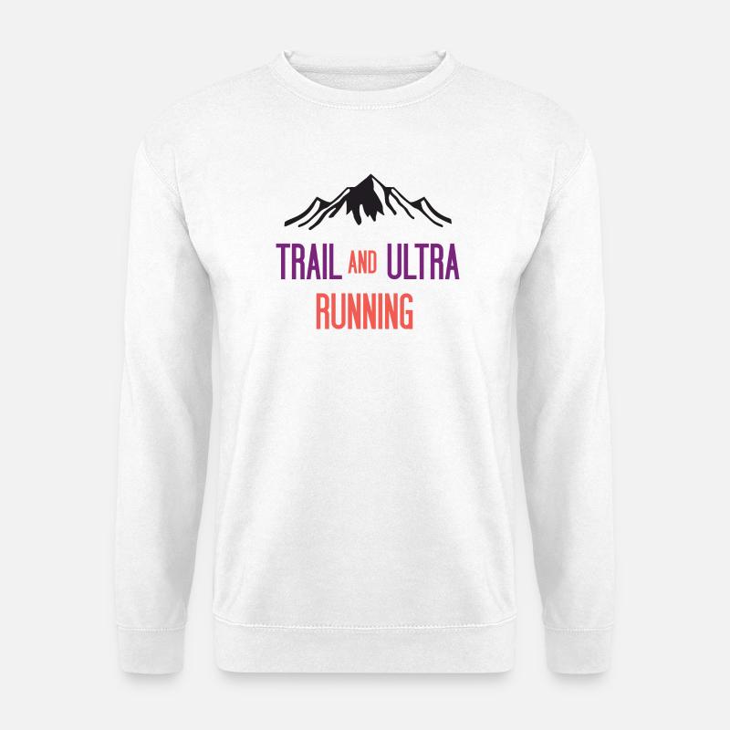 Trail and Ultra Running - Unisex Sweatshirt - white