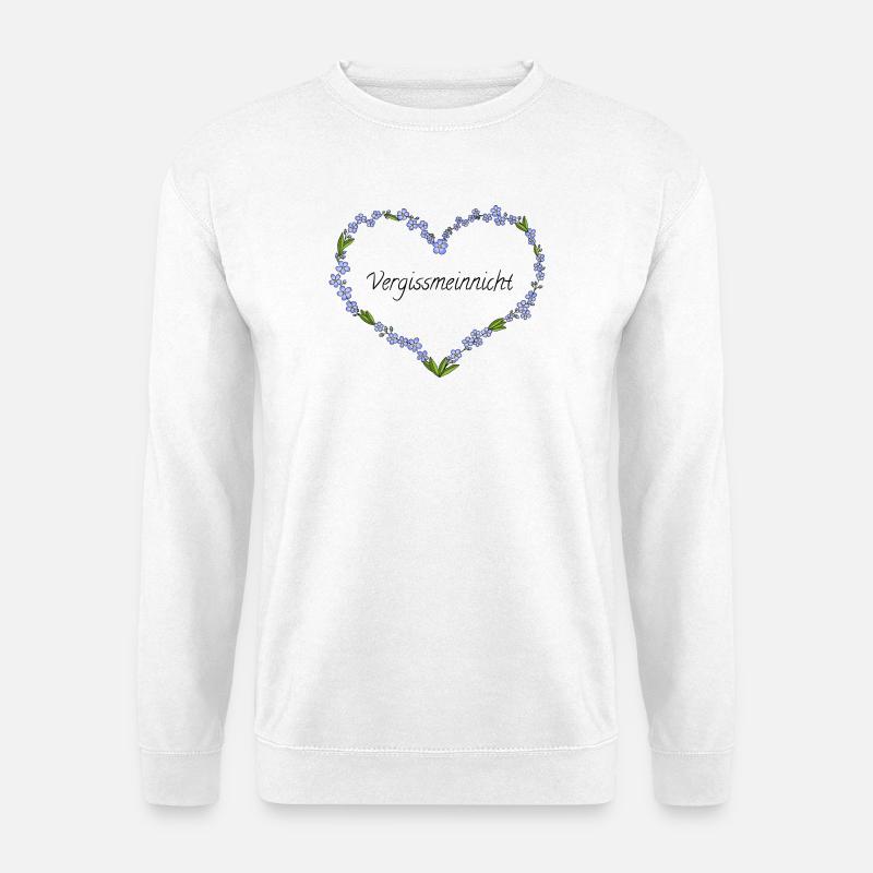 Vergissmeinnicht - Unisex Pullover - Weiß