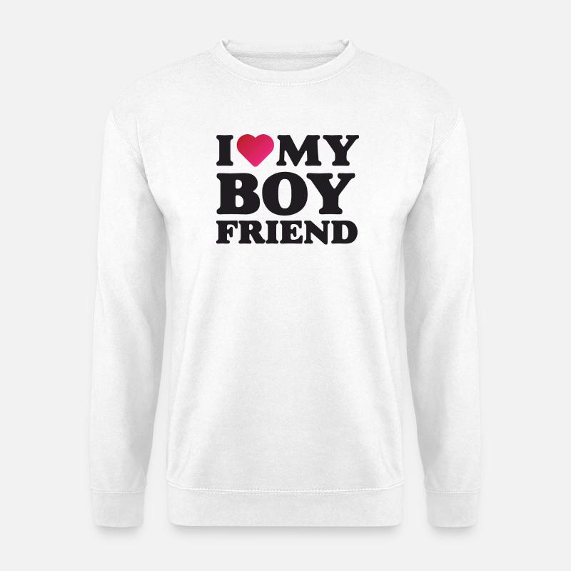 Ich liebe meinen Freund - Unisex Pullover - Weiß