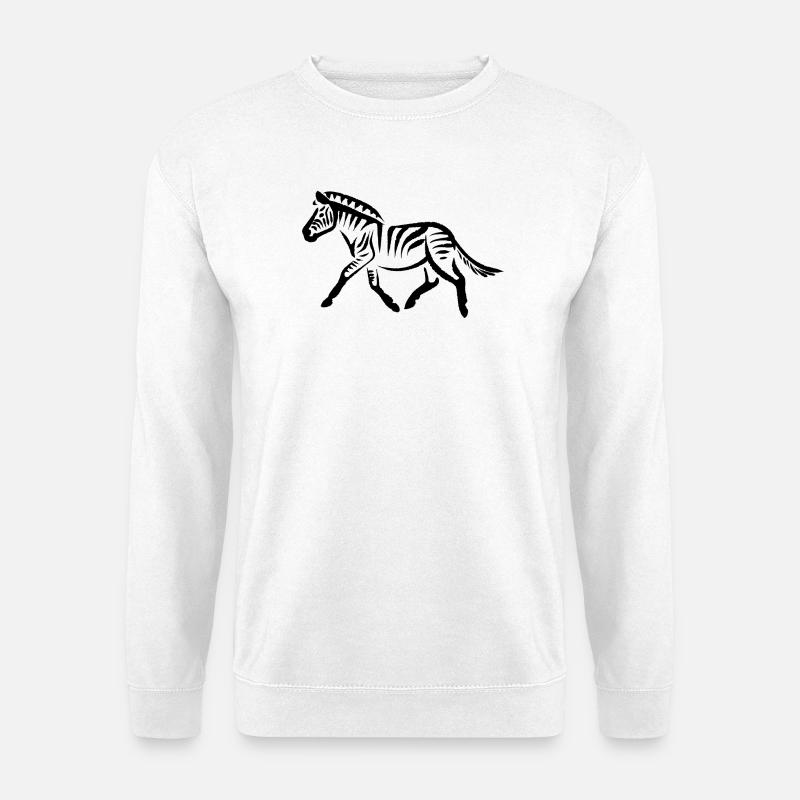 Zebra - Unisex Pullover - Weiß