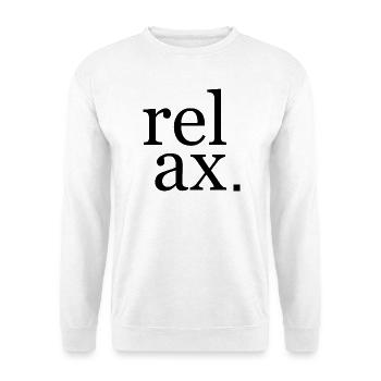 Relax Design - Unisex Pullover - Weiß - Vorne