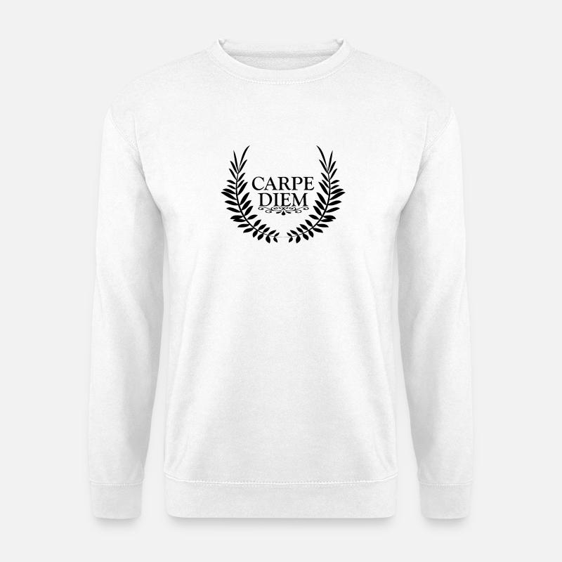 Nutze den Tag - Unisex Pullover - Weiß