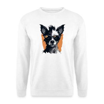 Design Chihuahua chien - Sweat-shirt Unisexe - blanc - Devant