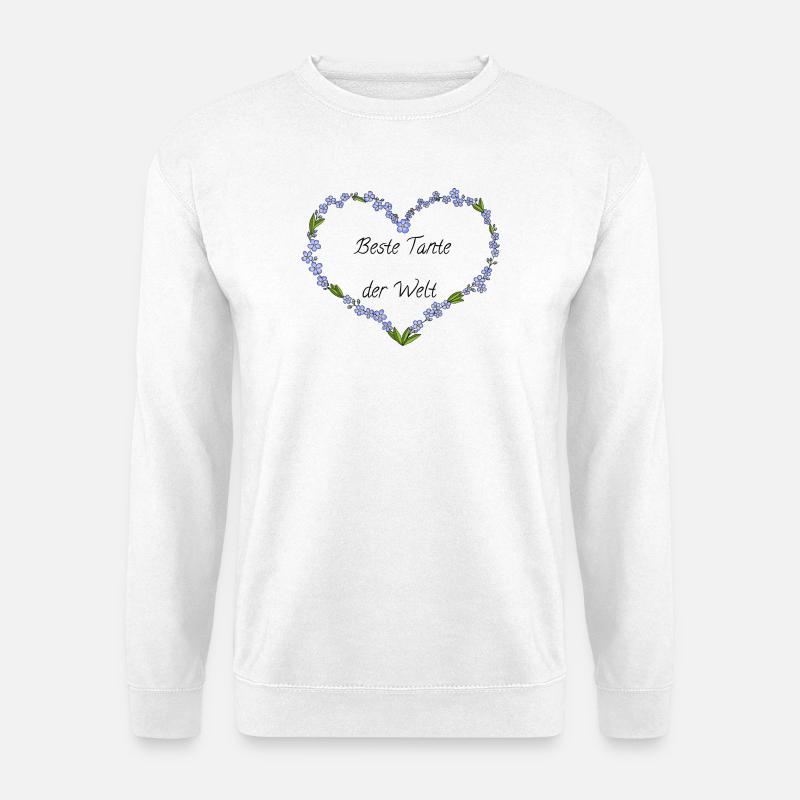 Beste Tante der Welt - Unisex Pullover - Weiß