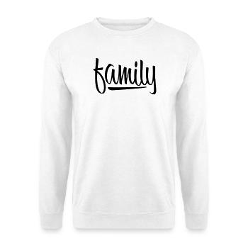 Family Cool Lettering - Unisex Pullover - Weiß - Vorne