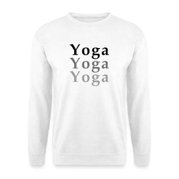Yoga - Sweat-shirt Unisexe - blanc - Devant