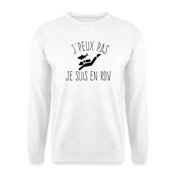 J'peux pas je suis en RDV - Humour Plongée - Sweat-shirt Unisexe - blanc - Devant