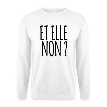 Et elle non ?  Marseille bébé ! - Sweat-shirt Unisexe - blanc - Devant