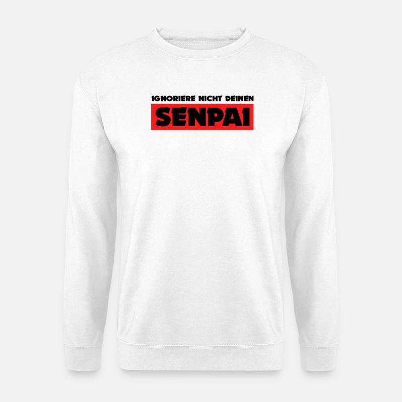 Senpai Statement Mangastyle Anime Japan Comic - Unisex Pullover - Weiß