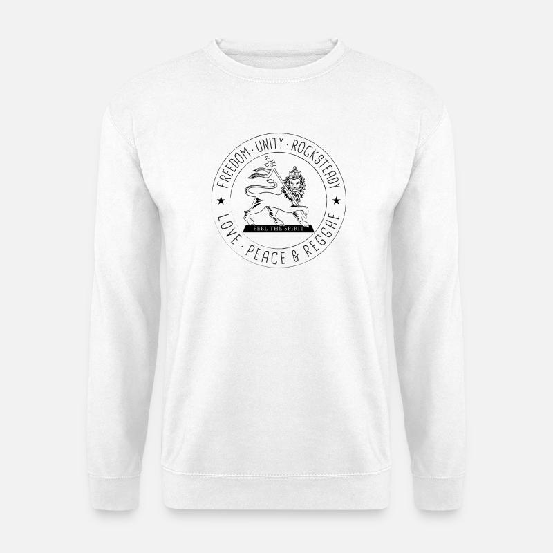 Freedom Unity Rocksteady with conquering lion - Unisex Pullover - Weiß