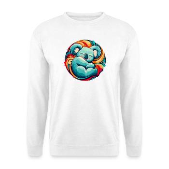 Koala dort - Sweat-shirt Unisexe - blanc - Devant