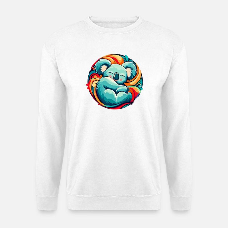 Koala schläft - Unisex Pullover - Weiß