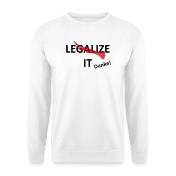 Cannabis Marijuana Legalization - Unisex Sweatshirt - white - Front