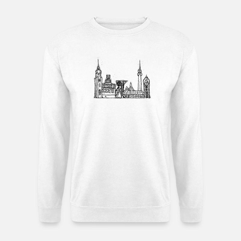 Dortmund Skyline - Unisex Pullover - Weiß