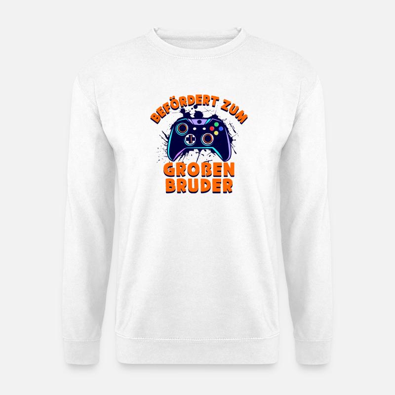 Geschwisterliebe Stolzer Großer Bruder Statement - Unisex Pullover - Weiß