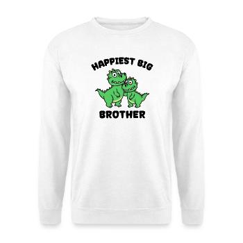 Dino Sibling Love Big Brother Statement - Unisex Sweatshirt - white - Front