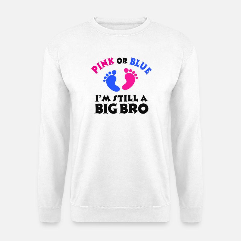 Stolzer Großer Bruder Geschwisterliebe Statement - Unisex Pullover - Weiß