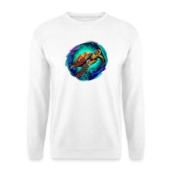 Tortue marine - Sweat-shirt Unisexe - blanc - Devant