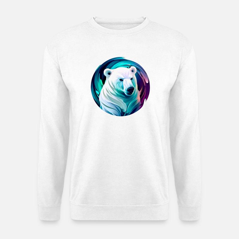 White polar bear - Unisex Sweatshirt - white