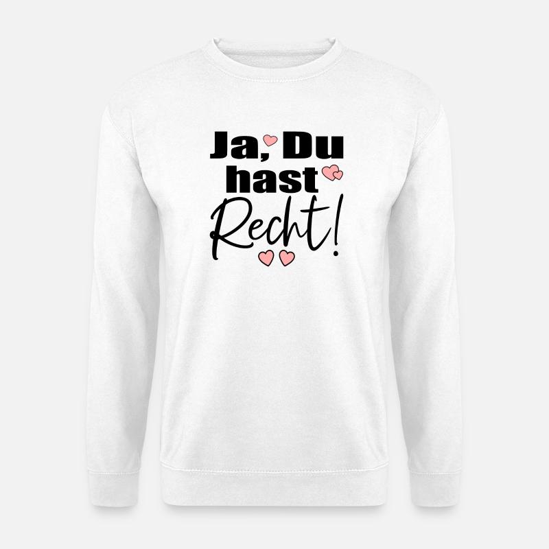 RECHT VERSÖHNUNG - Unisex Pullover - Weiß