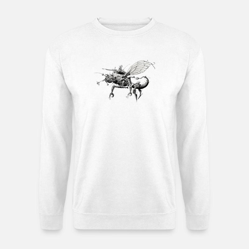 Robot insect - Unisex Sweatshirt - white