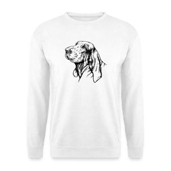 Bracco Italiano Portrait black - Unisex Sweatshirt - white - Front