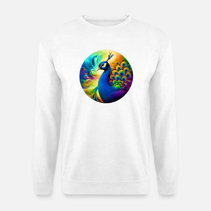 Peacock - Unisex Sweatshirt - white