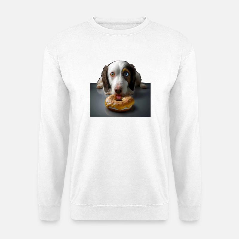 Absolut Selbstkontrollhund 01 ohne - Unisex Pullover - Weiß