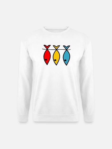 FEIERTAG. ES LEBE DIE FEIERTAGE. FEIERTAG. FISCH - Unisex Pullover - Weiß