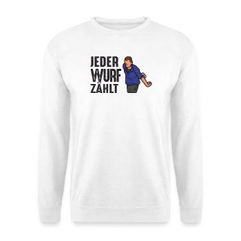 Boule Spruch Kugeln für Bouler Boccia Spiel - Unisex Pullover - Weiß - Vorne