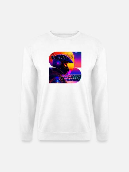 Furchtloses Neon Moto - Unisex Pullover - Weiß
