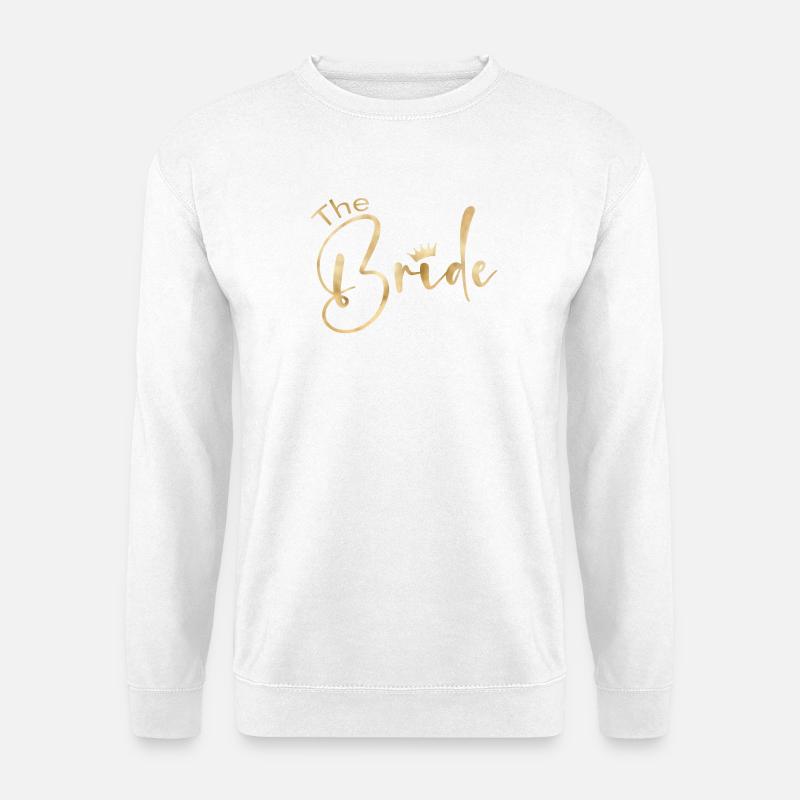 Team Bride -Crown! - Unisex Sweatshirt - white