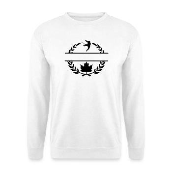 Kanada Ahornblatt Eishockey Lorbeerkranz - Unisex Pullover - Weiß - Vorne