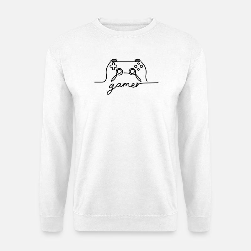 Linearer Controller - Gamer - Unisex Pullover - Weiß