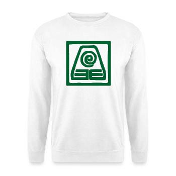 Symbol der Erde im Quadrat - Unisex Pullover - Weiß - Vorne