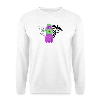 Soda Flasche Lila Retro - Unisex Pullover - Weiß - Vorne
