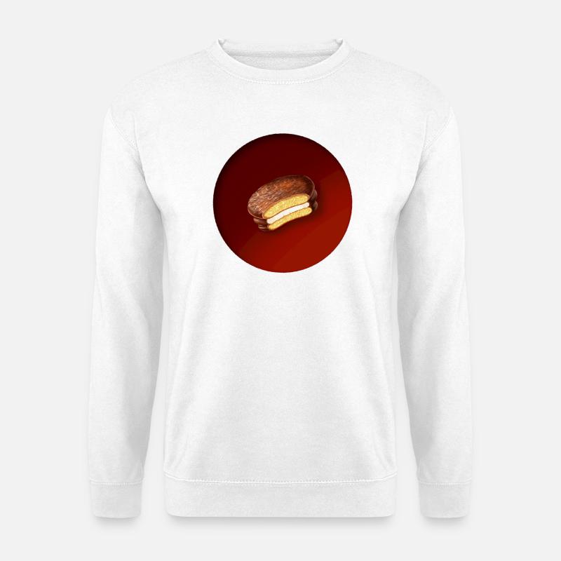 ein leckerer Keks mit Schokolade - Unisex Pullover - Weiß