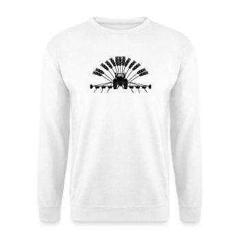 Grain tractor - Unisex Sweatshirt - white - Front