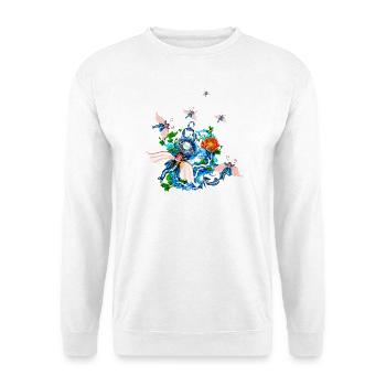 Merveilleux animal volant fantastique. - Sweat-shirt Unisexe - blanc - Devant