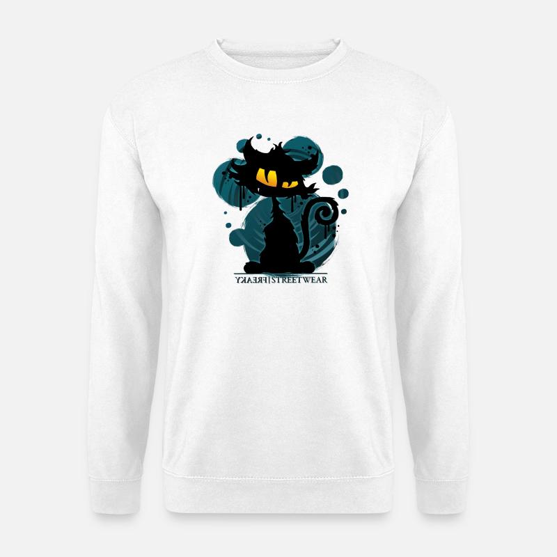 Gaucho cat - Unisex Pullover - Weiß