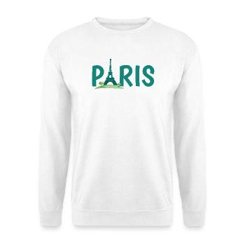 Paris Skyline with Eiffel Tower Illustration - Unisex Sweatshirt - white - Front